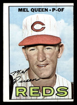 1967 Topps #374 Mel Queen ERR Excellent Miscut 1967 Topps #374 Mel Queen ERR Excellent Miscut