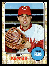 1968 Topps #74 Milt Pappas Near Mint miscut 