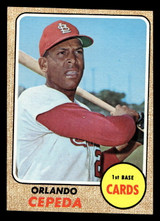 1968 Topps #200 Orlando Cepeda Near Mint miscut 1968 Topps #200 Orlando Cepeda Near Mint miscut