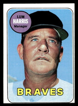 1969 Topps #196 Lum Harris MG Near Mint Miscut 1969 Topps #196 Lum Harris MG Near Mint Miscut