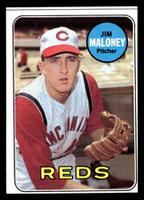 1969 Topps #362 Jim Maloney Near Mint Miscut 