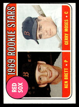 1969 Topps #476 Ken Brett/Jerry Moses Red Sox Rookies Ex-Mint RC Rookie Yellow Letters ID: 495623 1969 Topps #476 Ken Brett/Jerry Moses Red Sox Rookies Ex-Mint RC Rookie Yellow Letters ID: 495623