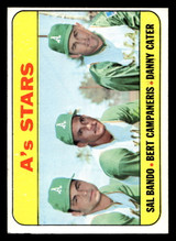 1969 Topps #556 Sal Bando/Bert Campaneris/Danny Cater A's Stars Near Mint ID: 495764 1969 Topps #556 Sal Bando/Bert Campaneris/Danny Cater A's Stars Near Mint ID: 495764