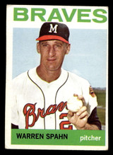 1964 Topps #400 Warren Spahn VG-EX ID: 496150 1964 Topps #400 Warren Spahn VG-EX ID: 496150