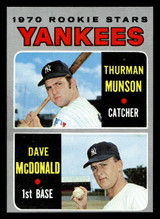 1970 Topps #189 Thurman Munson/Dave McDonald Near Mint RC Rookie ID: 496482 1970 Topps #189 Thurman Munson/Dave McDonald Near Mint RC Rookie ID: 496482