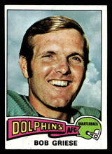 1975 Topps #100 Bob Griese Ex-Mint 1975 Topps #100 Bob Griese Ex-Mint