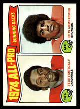 1975 Topps #210 Terry Metcalf/Otis Armstrong All-Pro Running Backs Ex-Mint ID: 497355 1975 Topps #210 Terry Metcalf/Otis Armstrong All-Pro Running Backs Ex-Mint ID: 497355