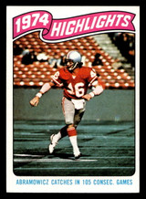 1975 Topps #452 Dan Abramowicz HL Near Mint ID: 498176 1975 Topps #452 Dan Abramowicz HL Near Mint ID: 498176