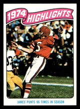 1975 Topps #455 John James HL Near Mint ID: 498188 1975 Topps #455 John James HL Near Mint ID: 498188