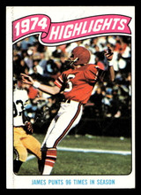1975 Topps #455 John James HL Ex-Mint ID: 498190 1975 Topps #455 John James HL Ex-Mint ID: 498190