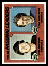 1976 Topps #201 Ken Anderson/Fran Tarkenton 1975 Passing Leaders Ex-Mint ID: 499112 1976 Topps #201 Ken Anderson/Fran Tarkenton 1975 Passing Leaders Ex-Mint ID: 499112