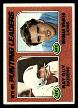 1976 Topps #206 Ray Guy/Herman Weaver 1975 Punting Leaders Ex-Mint ID: 499133 1976 Topps #206 Ray Guy/Herman Weaver 1975 Punting Leaders Ex-Mint ID: 499133