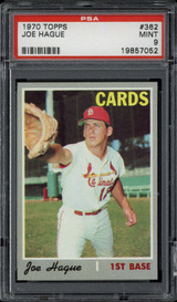 1970 Topps #362 Joe Hague Cardinals PSA 9 Mint 1970 Topps #362 Joe Hague Cardinals PSA 9 Mint