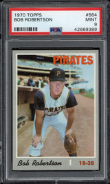 1970 Topps #664 Bob Robertson Pirates PSA 9 Mint 1970 Topps #664 Bob Robertson Pirates PSA 9 Mint
