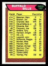 1976 Topps #453 Buffalo Bills CL Near Mint miscut 1976 Topps #453 Buffalo Bills CL Near Mint miscut