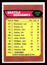 1976 Topps #476 Seattle Seahawks CL Excellent+ ID: 499948 1976 Topps #476 Seattle Seahawks CL Excellent+ ID: 499948