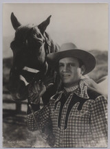 circ 1950's Photo of Gene Autry & Horse (5 x 7 inches)  #*sku36791