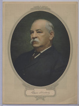 1935 F278-49 Post Cereal  Famous Americans Premiums  #8 Grover Cleveland  (measures about 7 7/8 x 10 3/4 inches)  #*sku36862