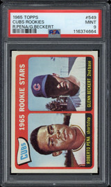 1965 Topps #549 Cubs Rookie Stars Chicago PSA 9 Mint 1965 Topps #549 Cubs Rookie Stars Chicago PSA 9 Mint