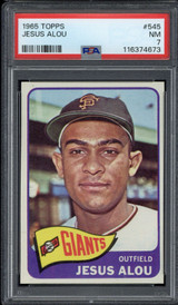 1965 Topps #545 Jesus Alou Giants PSA 7 Near Mint ID: 500078 1965 Topps #545 Jesus Alou Giants PSA 7 Near Mint ID: 500078