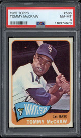 1965 Topps #586 Tommy McGraw White Sox PSA 8 NM-Mint ID: 500088 1965 Topps #586 Tommy McGraw White Sox PSA 8 NM-Mint ID: 500088