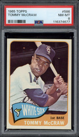 1965 Topps #586 Tommy McGraw White Sox PSA 8 NM-Mint ID: 500089