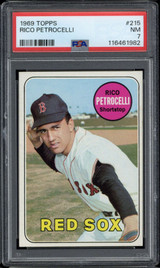 1969 Topps #215 Rico Petrocelli Red Sox PSA 7 Near Mint 1969 Topps #215 Rico Petrocelli Red Sox PSA 7 Near Mint