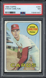 1969 Topps #255 Steve Carlton Cardinals PSA 7 Near Mint ID: 500177 1969 Topps #255 Steve Carlton Cardinals PSA 7 Near Mint ID: 500177