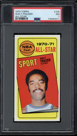 1970-71 Topps #106 Walt Frazier Knicks PSA 7 Near Mint All-Star 1970-71 Topps #106 Walt Frazier Knicks PSA 7 Near Mint All-Star