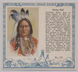 1954 Red Man Tobacco T129 American Indian Chiefs #37 Sitting Bull #*sku36892 1954 Red Man Tobacco T129 American Indian Chiefs #37 Sitting Bull #*sku36892
