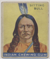1933 Goudey R73 Indian Gum #38 Sitting Bull (Blue Panel) Series of 48 #*sku36894 1933 Goudey R73 Indian Gum #38 Sitting Bull (Blue Panel) Series of 48 #*sku36894
