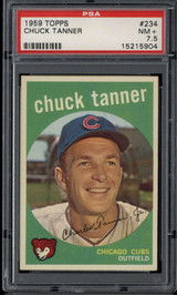 1959 Topps #234 Chuck Tanner Cubs PSA 7.5 Near Mint+ 1959 Topps #234 Chuck Tanner Cubs PSA 7.5 Near Mint+