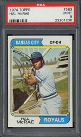 1974 Topps #563 Hal McRae Royals PSA 9 Mint 1974 Topps #563 Hal McRae Royals PSA 9 Mint