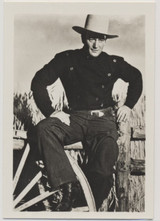 circ 1950's Rep. Pict. #118 John Wayne B&W Blank Back #*sku36900 circ 1950's Rep. Pict. #118 John Wayne B&W Blank Back #*sku36900