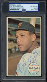Orlando Cepeda 1964 Topps Giant #55 Giants PSA Signed Auto Slab ID: 500295 Orlando Cepeda 1964 Topps Giant #55 Giants PSA Signed Auto Slab ID: 500295