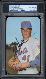 Tom Seaver 1971 Topps Super #53 Mets PSA Signed Auto Slab Tom Seaver 1971 Topps Super #53 Mets PSA Signed Auto Slab