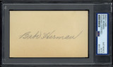 Babe Herman Index Card Dodgers PSA Signed Auto Slab Babe Herman Index Card Dodgers PSA Signed Auto Slab