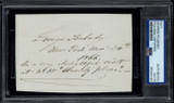 George Peabody Cut Signature philanthropist PSA Signed Auto Slab George Peabody Cut Signature philanthropist PSA Signed Auto Slab