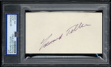 Edward Teller Cut Signature Father of Hydrogen Bomb PSA Signed Auto Slab Edward Teller Cut Signature Father of Hydrogen Bomb PSA Signed Auto Slab