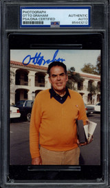 Otto Graham Photograph Cleveland Browns PSA Signed Auto Slab Otto Graham Photograph Cleveland Browns PSA Signed Auto Slab
