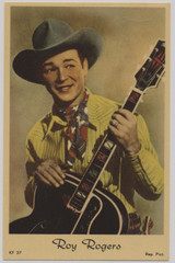circ 1950's Amsterdam Postcard Roy Rogers with Guitar #*sku36907 circ 1950's Amsterdam Postcard Roy Rogers with Guitar #*sku36907