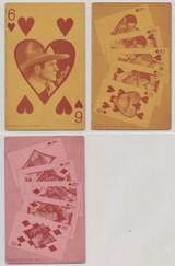 1928 Ex. Supply Co. Chicago Western Playing cards  Lot of 3  #*sku36912