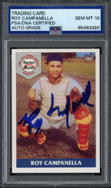 Roy Campanella 1992 Front Row Dodgers PSA 10 GEM MINT Signed Auto Slab Roy Campanella 1992 Front Row Dodgers PSA 10 GEM MINT Signed Auto Slab