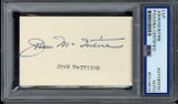 John McIntire Actor Wagon Train PSA Signed Auto Slab