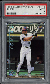 1999 Calbee Star Card S-46 Ichiro Suzuki Blue Wave PSA 9 Mint Japanese ID: 500363 1999 Calbee Star Card S-46 Ichiro Suzuki Blue Wave PSA 9 Mint Japanese ID: 500363