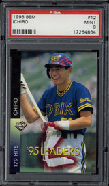 1996 BBM #12 Ichiro Suzuki Blue Wave PSA 9 Mint Japanese ID: 500364 1996 BBM #12 Ichiro Suzuki Blue Wave PSA 9 Mint Japanese ID: 500364
