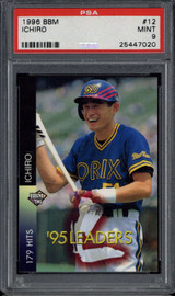 1996 BBM #12 Ichiro Suzuki Blue Wave PSA 9 Mint Japanese ID: 500395 1996 BBM #12 Ichiro Suzuki Blue Wave PSA 9 Mint Japanese ID: 500395