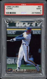 1998 Calbee #97 Ichiro Suzuki Blue Wave PSA 9 Mint Japanese ID: 500398 1998 Calbee #97 Ichiro Suzuki Blue Wave PSA 9 Mint Japanese ID: 500398