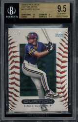 2000 UD Ovation #41 Ichiro Blue Wave BGS 9.5 Gem Mint RC 2000 UD Ovation #41 Ichiro Blue Wave BGS 9.5 Gem Mint RC