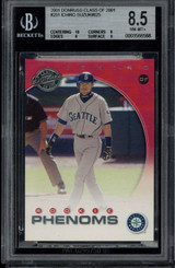 Donruss Class of 2001 #251 /625 Ichiro Mariners BGS 8.5 NM-Mint+ RC Donruss Class of 2001 #251 /625 Ichiro Mariners BGS 8.5 NM-Mint+ RC